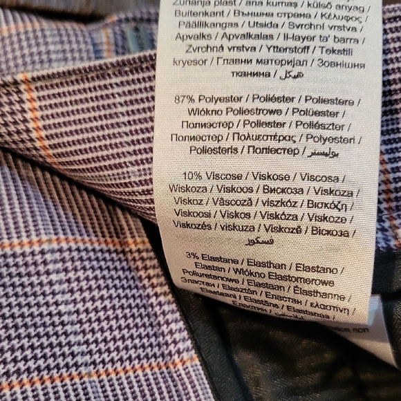 Jack & Jones Black and Blue Checkered Pants - Picture 5 of 5